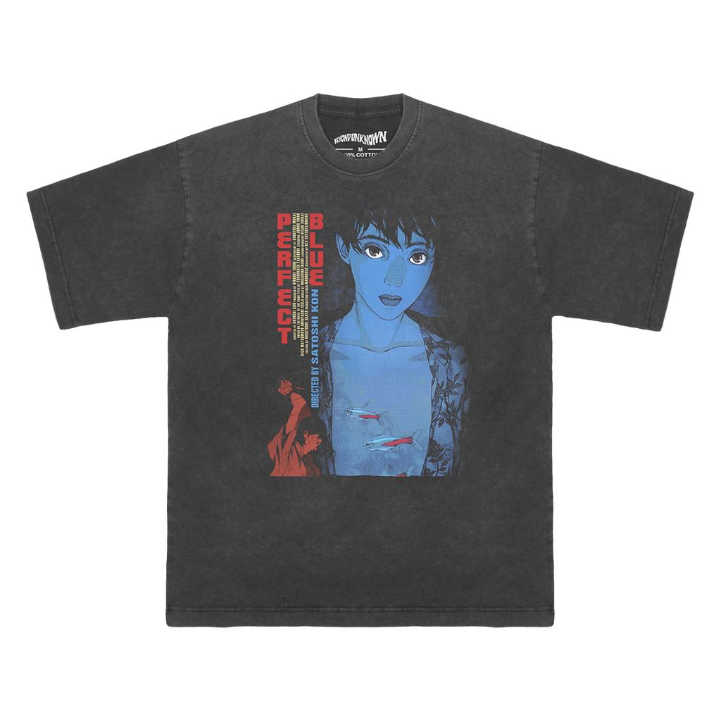 Perfect Blue TShirt Japanese Anime Satoshi Kon Paprika Millennium Actress Tokyo Godfathers Manga Men Short Sleeves Print Shirt