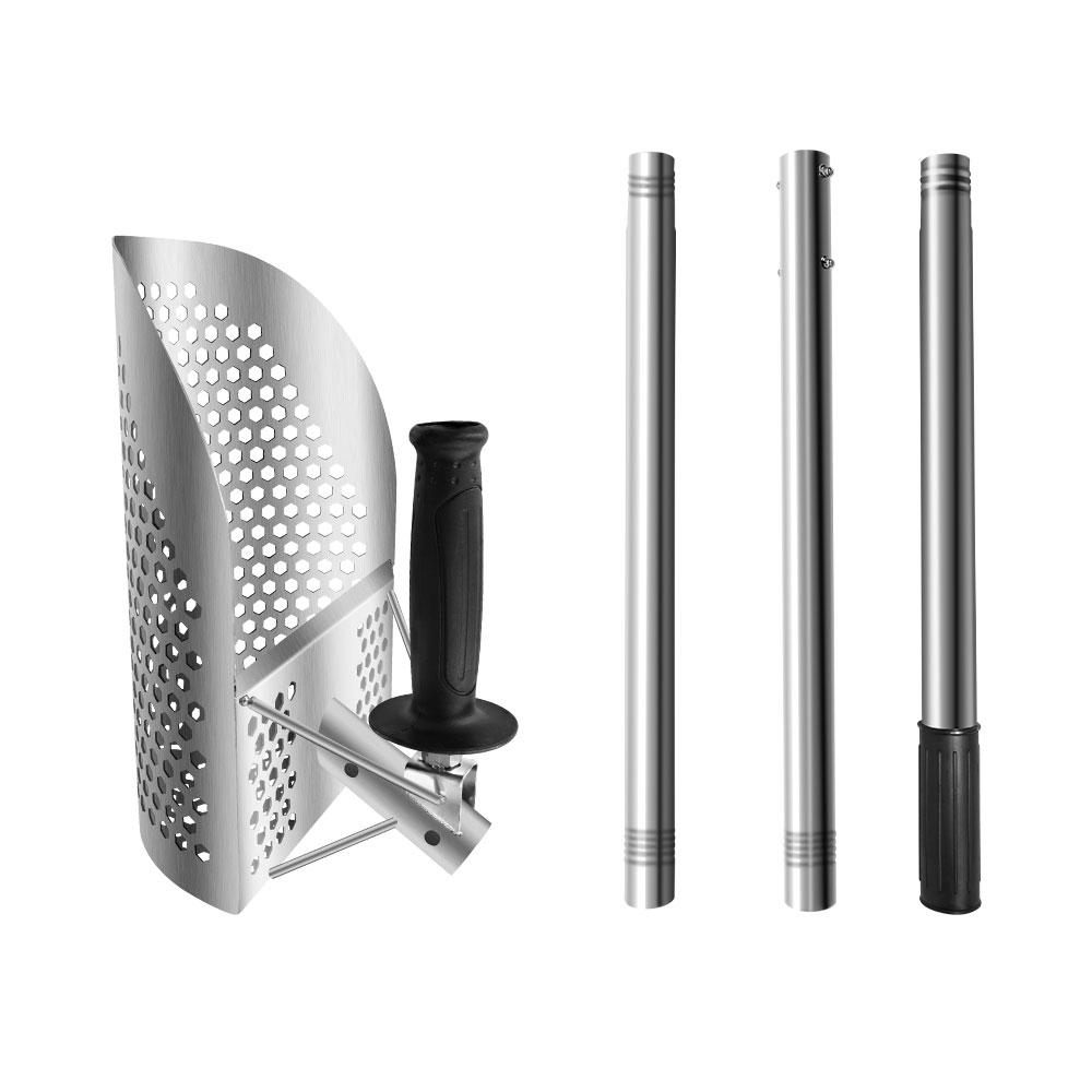 Hot Sell Metal Hunter Sand Scoop Rustproof Stainless Steel Construction with Reinforced Sieve & Optional Ergonomic Grip Handle