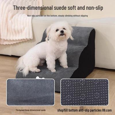 Washable Pet Stairs: 2, 3, or 4 Steps for Small & Medium Dogs, Bed & Sofa Ramp