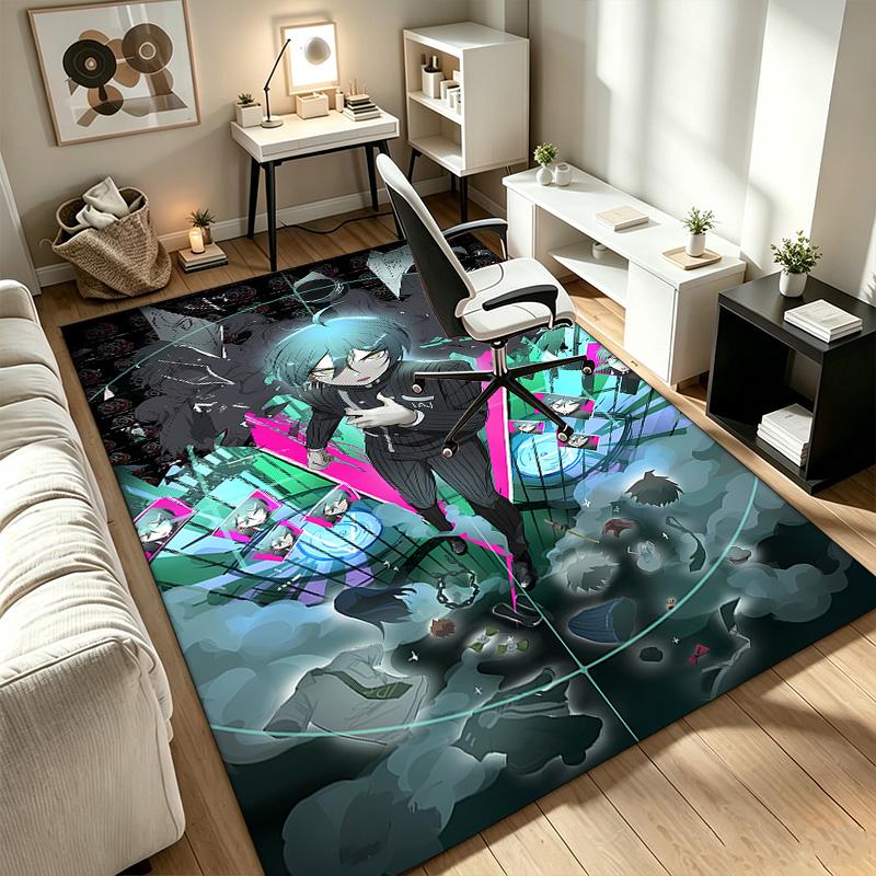 danganronpa A rug suitable for office chair areas living rooms and computer desks perfect for home offices and an ideal holiday gift