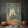 Vintage Wall Art Music Sports Spooky Aesthetics Bicycle Halloween HD Canvas Print Poster Home Living Room Bedroom Decoration