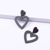 3 Pieces Sturdy Acrylic Heart Drop Earrings Comfortable Wear and Stylish for Everyday Wear and Special Occasions
