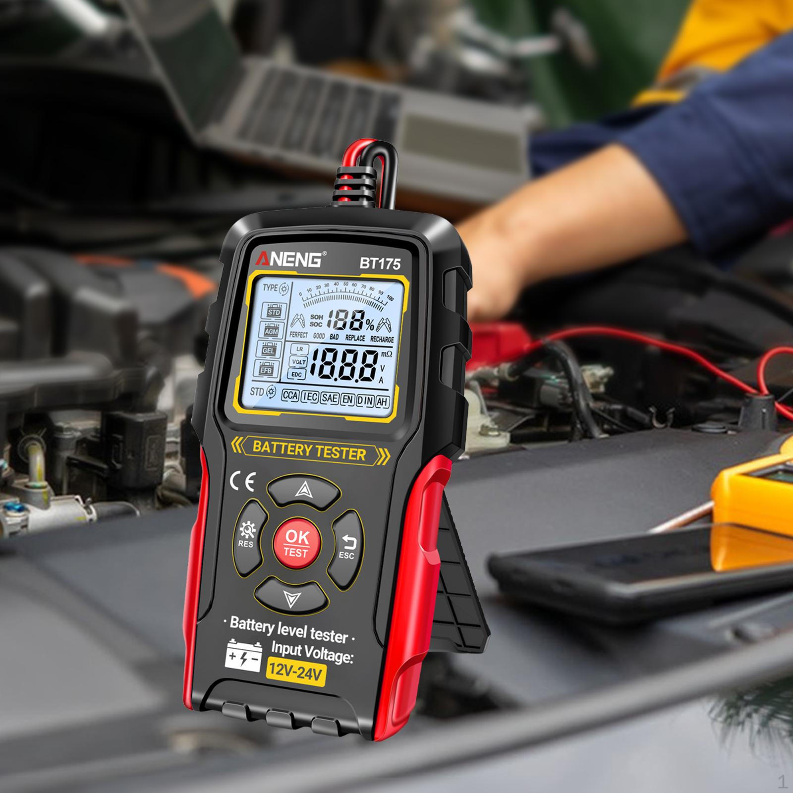 

Тестер автомобильного аккумулятора, Авто, Тестер-анализатор для мотоцикла