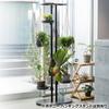 Richell Saucer Botany Hanging Pole Plate N Width 199mm x Depth 255mm x Height 62mm Black 360 Degree Adjustment For Hanging Pole and Hanging Stand