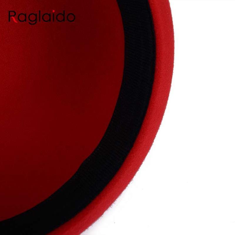 Fedora s kulatou střechou pro ženy Čepice s kulatou střechou Bavlněná čepice Zima Podzim Jaro Dámy Pevná vlna Čepice Fedora LQJ01152