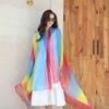 Sunscreen Chiffon Scarf 160*50cm Beach Gauze Scarf Elegant Silk Scarf  for Women