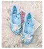 Elsa Princess Crystal High-Heeled Furry Velvet Children's Shoes - 2024 Autumn/Winter Collection