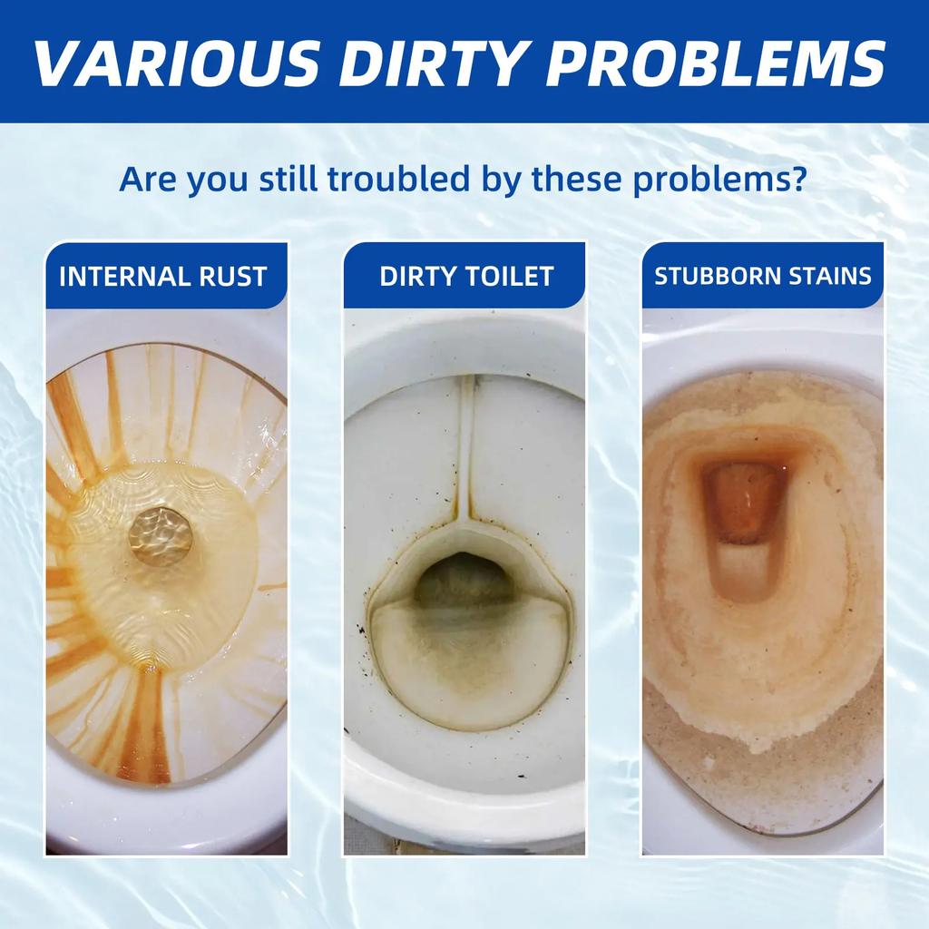 Toilet Cleaning Tablets Powerful Stain and Odor Remover Long-lasting Freshness Household Effective Automatic Toilet Bowl Cleaner