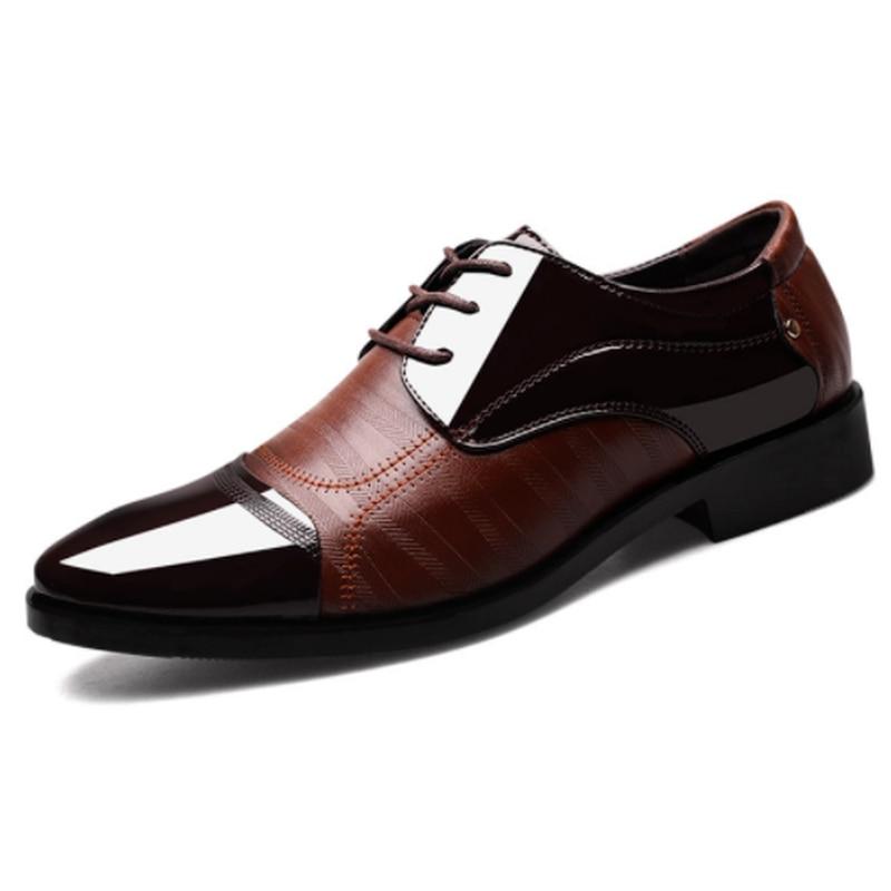 Advanced Classic Business Men's Dress Shoes Fashion Elegant Formal Wedding Shoes Men Slip on Office Oxford Shoes for Men Black