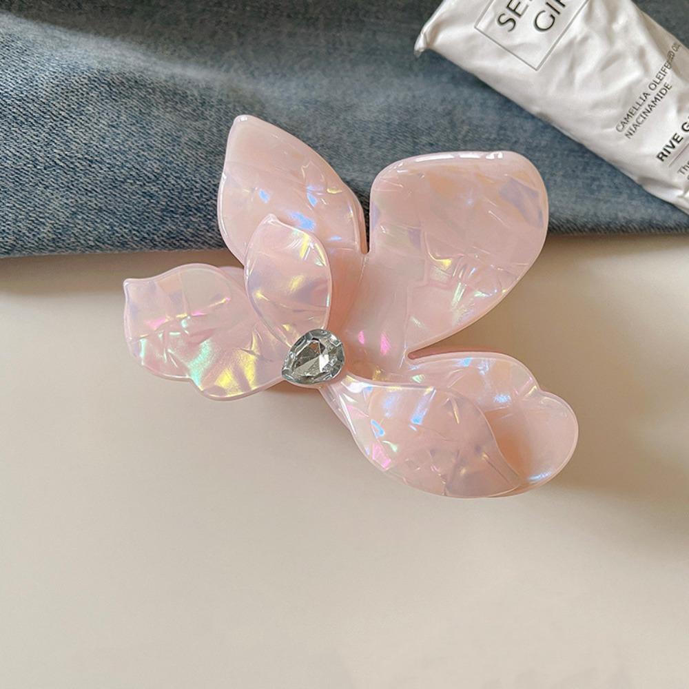 

Elegant Acetic Acid Hair Claw Korean Style Flower Hair Crab Clip Fashion French Shark Clip Women