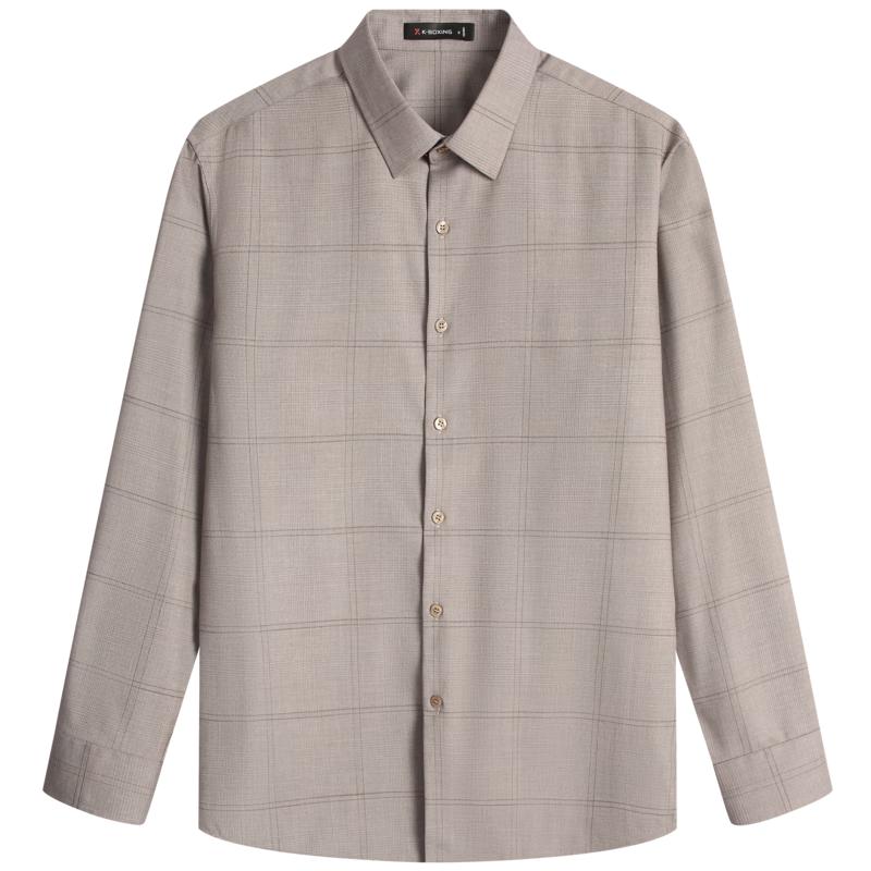 Мужская рубашка K-Boxing в стиле business casual с длинным рукавом BAXT3583 3XL