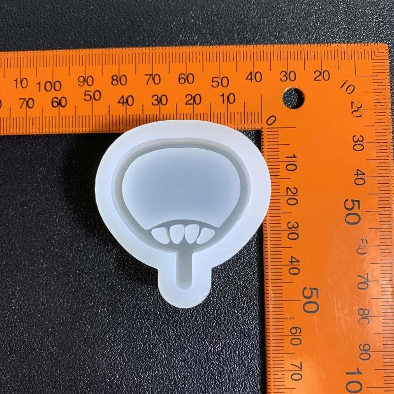 Cute Fan Shaped Shaker Silicone Moulds Resin Shaker Molds Resin Casting Mould Silicone Material for DIY Pendant Crafts