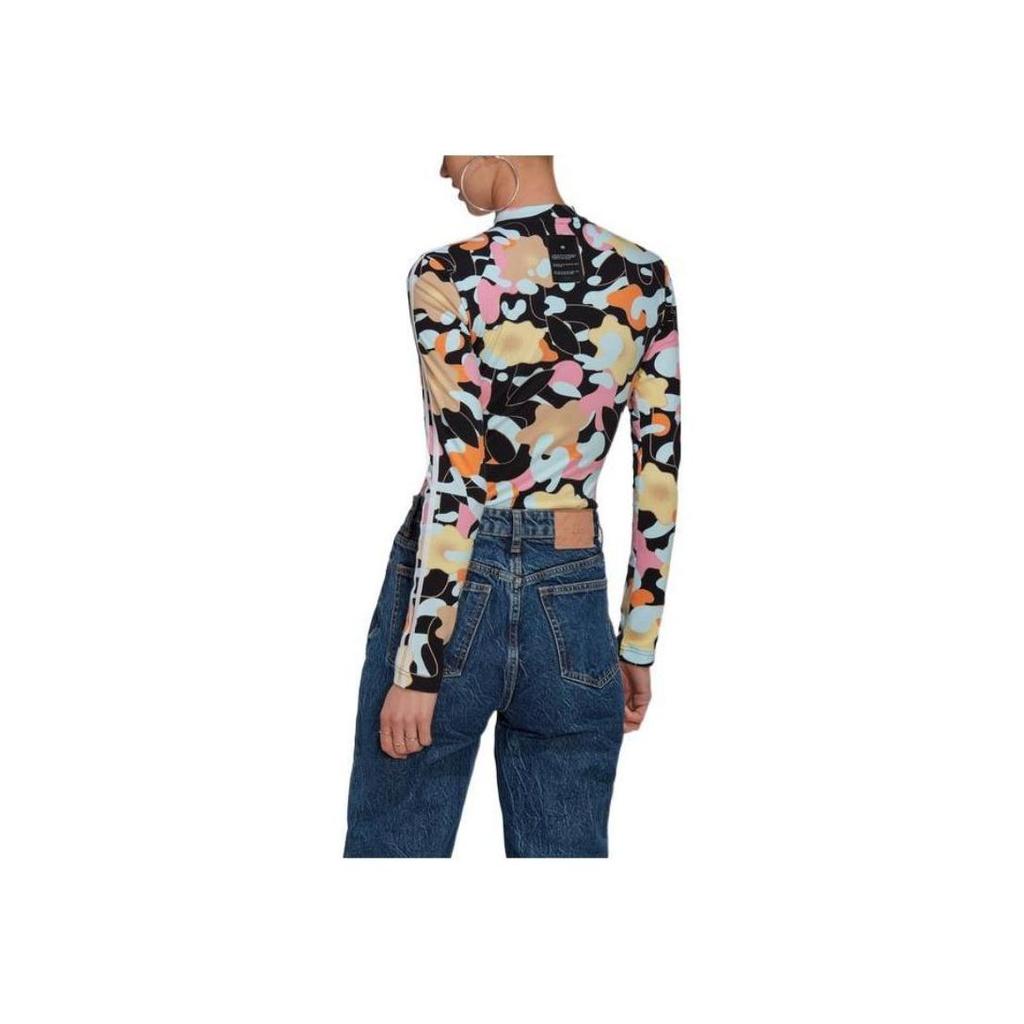 adidas Originals Allover Print Long Sleeve Bodysuit Multicolor Women HT3774