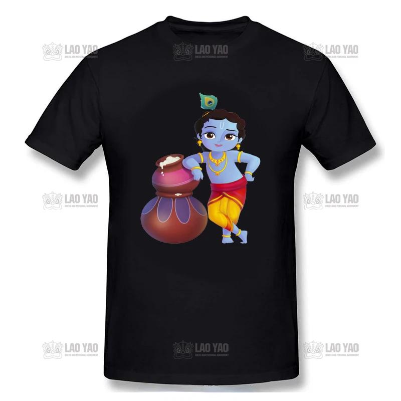 Krishna T Shirt Krishna Hare Krishna Man TShirt Awesome Woman Tee Shirt Summer Streetwear ShortSleeve Graphic Tshirt