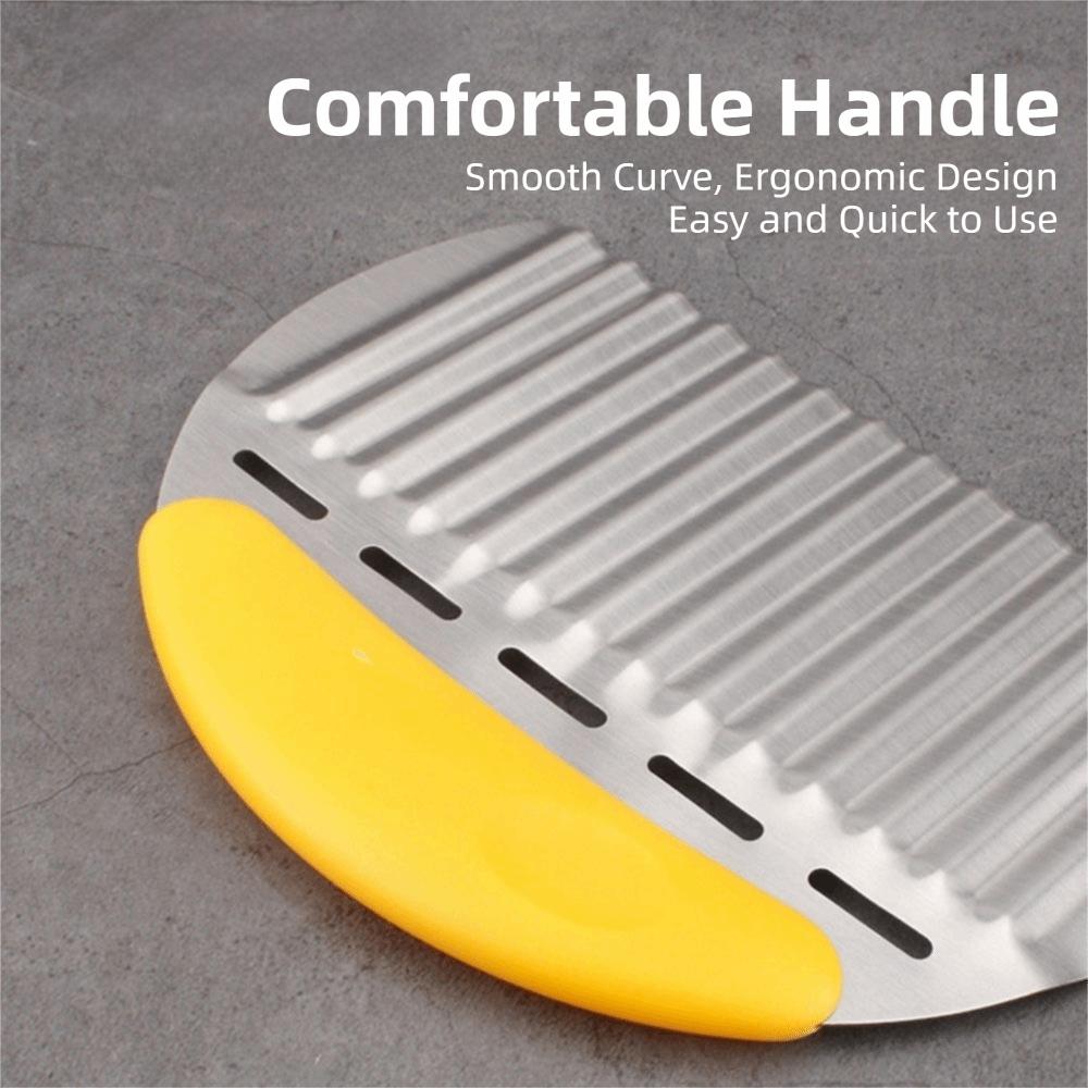 Ergonomic Handle French Fries Cutter Wave Shape Potato Slicer Crinkle Cutter  Cutter Tools