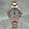 CITIZEN xC Cross Sea Pink Gold Silver Dial Watch Radio Solar Roman Numerals Ladies ES9435-51A Eco-Drive