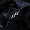 MODIAN D Color Moissanite Lab Created Diamond Bracelet 925 Silver Romantic Exquisite Infinity Love For Women Jewelry