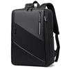 Zipper Black Business Backpack for Laptop Tablet One Size
