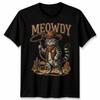 Meowdy Cowboy Cat Western Animals Mens T-Shirt Womens Graphic Tee Top