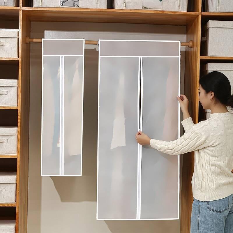 Clothing Dust Cover Transparent Dress Clothes Garment Dust Cover Hanging Organizer