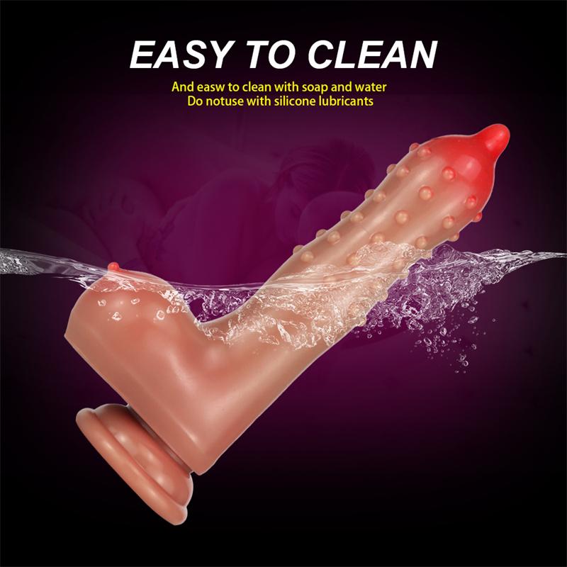 Lightning Rod Super Simulation Makeup Penis Female Penis Masturbation Device Adult Sex Toys