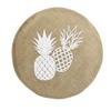 Set de table rond - EDEN - Ananas - 38 cm - 100% jute - Motif ananas écologique