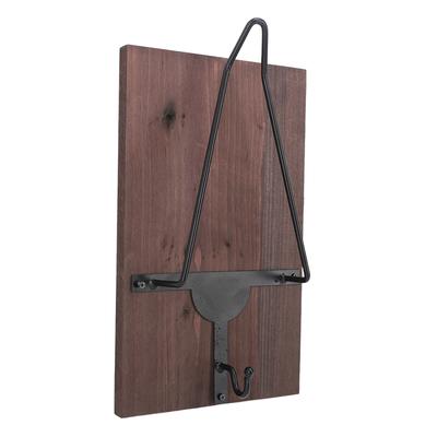 Motorcycle Helmet Rack with Jacket Hook Wood and Iron Wall Helmet Display Stand for Motorcycle Bike