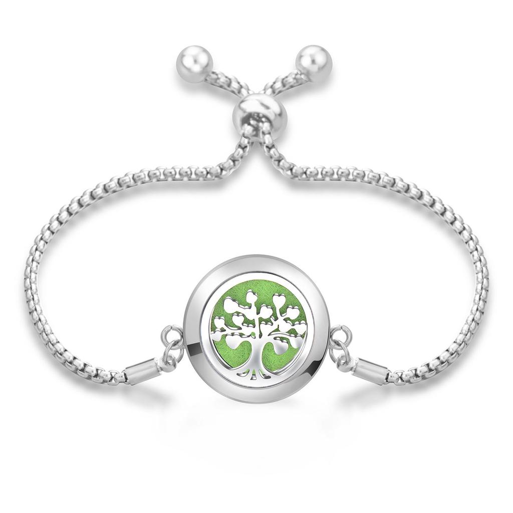 Women's Openable Titanium Steel Essential Oil Diffuser Bracelet