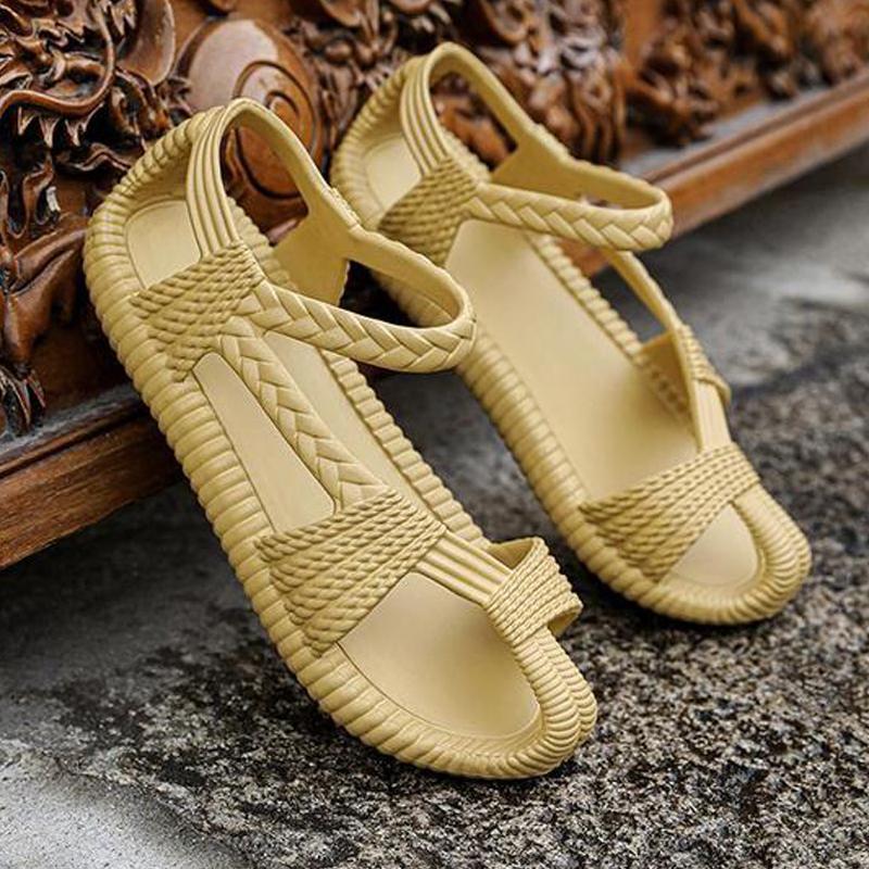 

2025 Retro Roman Sandals Sports Sandals For Men Summer Outdoor Couples Beach Shoes Eva Soft Comfortable Open-Toe Cloud Slippers 36-37 230 MM синій