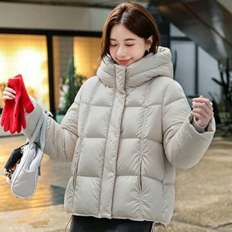 New winter European puffs short down cotton clothes women's foreign style thickened jackets student bread clothes tide