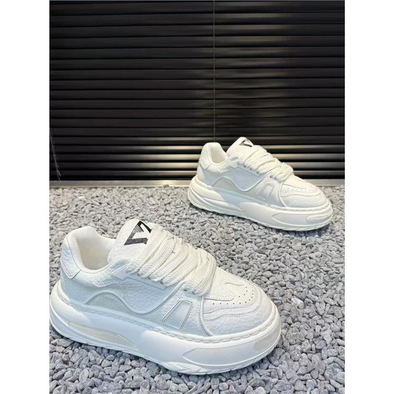 Autumn and winter new platform casual shoes velvet warm dad shoes low-top lace-up bread shoes qs