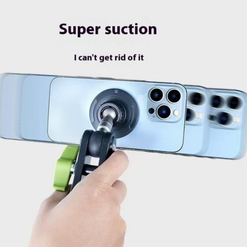 Magnetic Car Phone Holder Suction Cup Phone Mount Stand Universal 360 Degree Rotating Holder for Phone 16 15 14