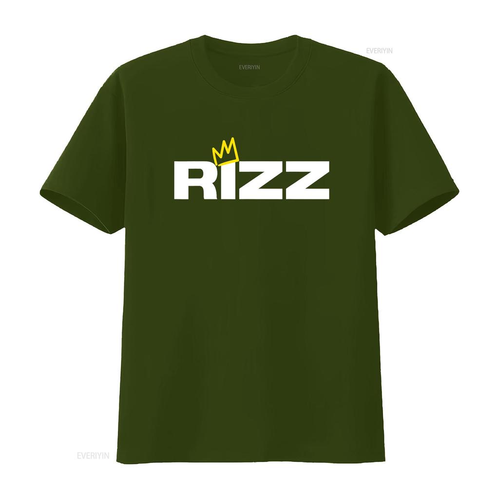 Rizz King or Queen T Shirt Vintage Washed Designer Clothes Breathable Graphic Stretched Fashion Versatile Casual Comfortable