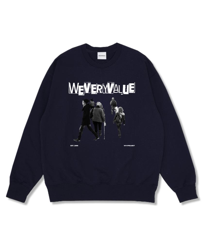 Wibelibellyu Busy Daily Oversized Premium Double-Sided Sweatshirt 4 Colors (Fleece Liner Option) (Type A)