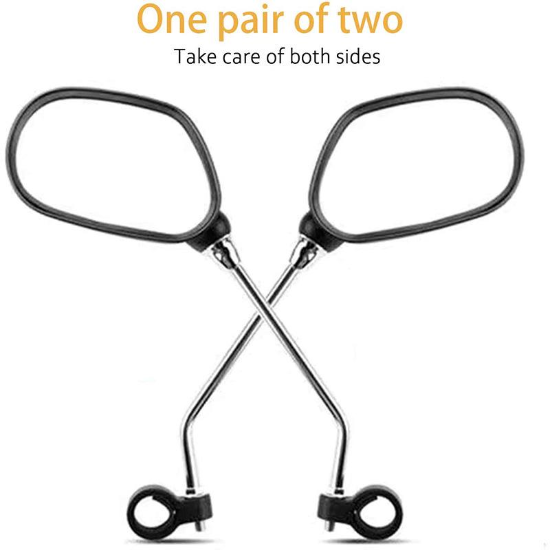 Flat Reflective Rearview Mirror for Bicycles - Safety Equipment for Mountain Bikes and Electric Vehicles