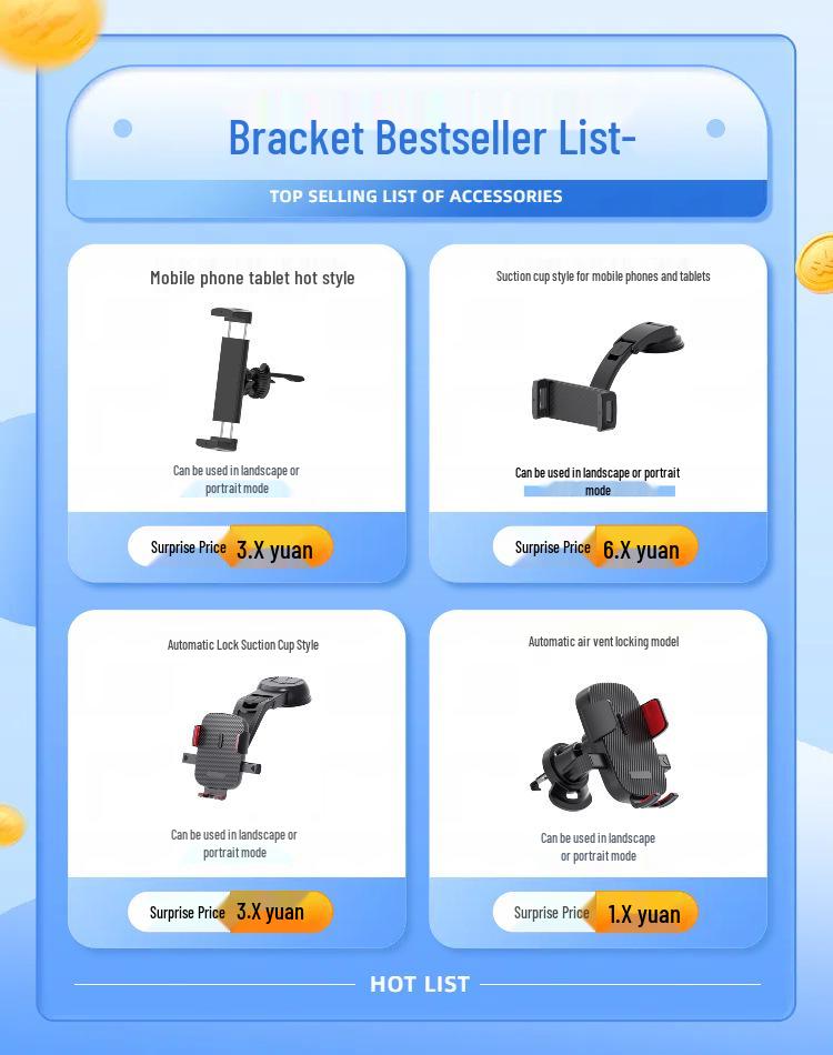 Retractable Car Headrest Tablet & Phone Holder