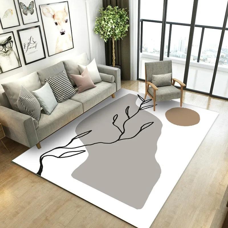 Creative Geometric Style Pattern Bedroom Floor Mats Decoration Home Living Room Floor Mats