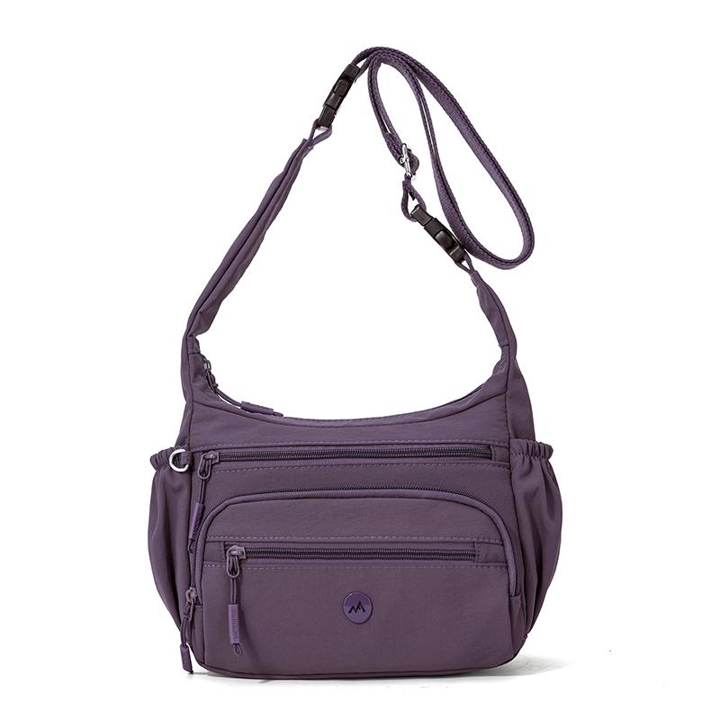 Multi-vakken Nylon Tas Pendelaar Multifunctioneel Schouder Crossbody Draagbaar Kleine Vierkante Tas
