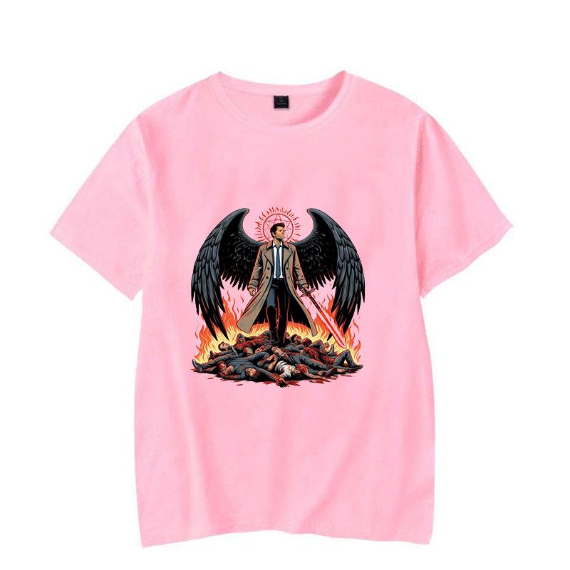 Nya övernaturliga tryckta t-shirts Unisex mode kortärmad t-shirt Sommar avslappnad lös t-shirt