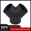 75mm Air Vent Ducting Y Piece Elbow Pipe Outlet Exhaust Connector For Eberspaecher Air For Diesel Parking Heater