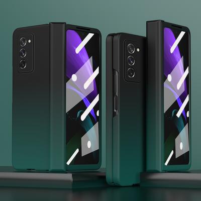 With Temered Glass Film Hybrid Color Case For Samsung Galaxy Z Fold 2 Fold2 Fold3 5g Fold 3 Anti -Knock Folding Fashion Coque