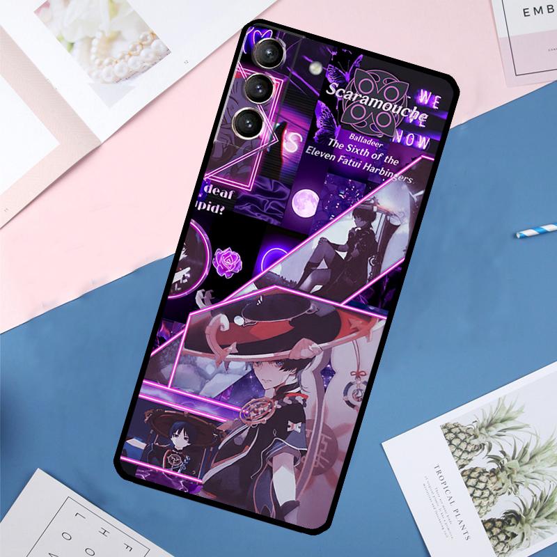 Scaramouche Genshin Impact Case For Samsung Galaxy S25 Ultra S21 S22 S24 S23 Ultra S9 S10 Plus S21 FE S25 FE Back Cover