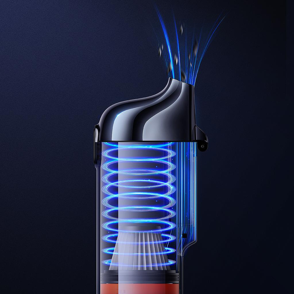 Baseus A5 16 kPa Hochleistungs-Akku-Autostaubsauger – elegantes schwarzes Design