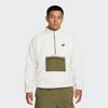 Nike Club Winter Half Zip Fleece Jacket White Olive DQ4881-133