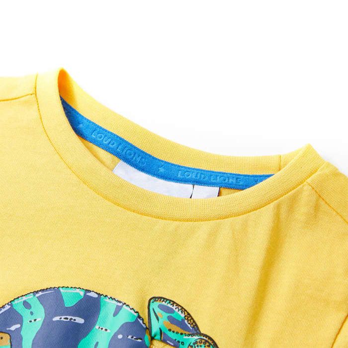 Children's T-shirt with Short Sleeves Light Ochre 92/104/116/128/140