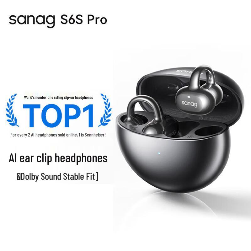 Saina S6Spro Open-Ear Clip Bluetooth Headset