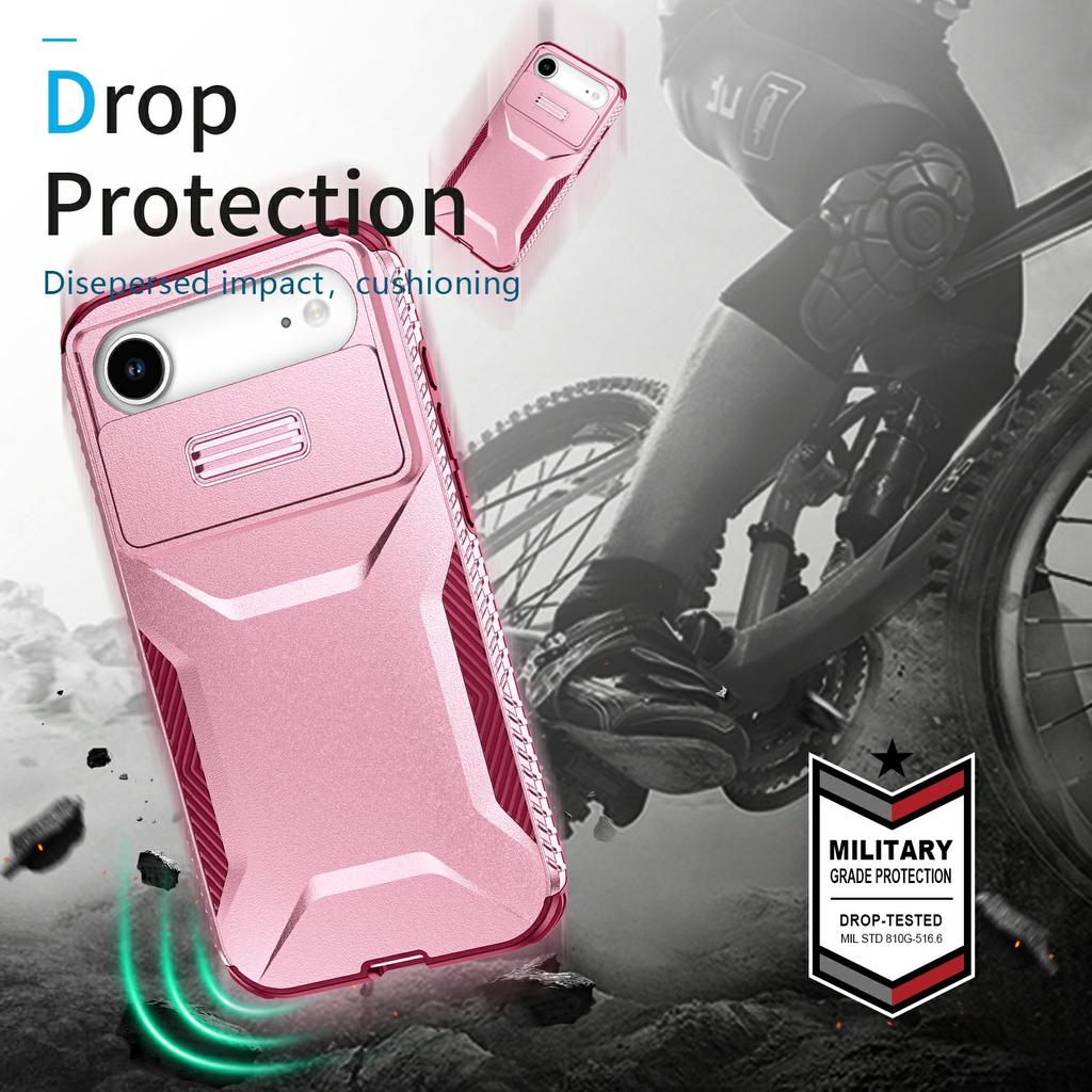 For iPhone Air Case Camshield TPU + PC Phone Cover Non-Slip Side Edge