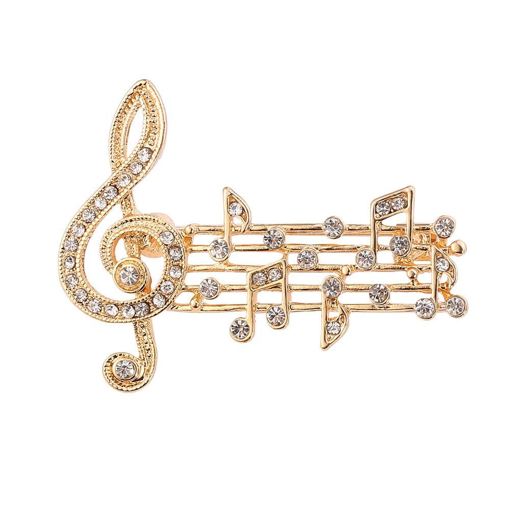 

Music Note Microphone Brooches Fashion Metal Pins Special Badge for Women Men Student Musician Backpack Lapel Pin Jewelry