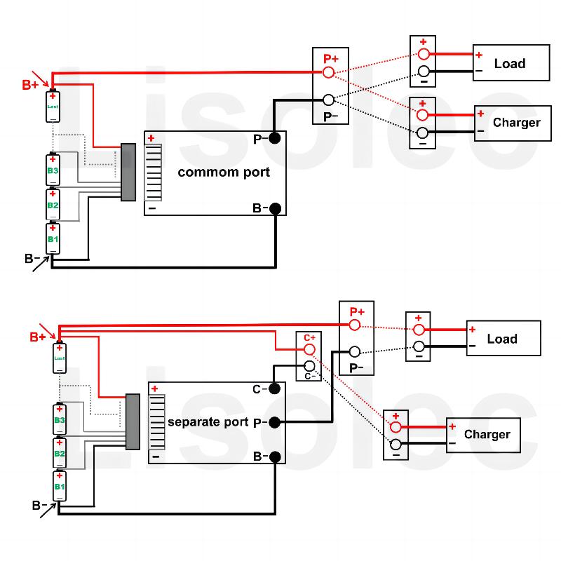 BMS 14S 100A with Balance Temperature Control 51.8V 18650 21700 Lithium Battery Protect Board for E-bike Scooter 120A To 20A