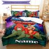 3pcs Custom Name Cartoon He-Man and the Masters of the Universe Bedding Set Duvet Cover Closure Includes 1 Duvet Cover & 2 Pillowcases for All Seasons